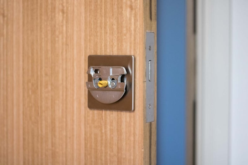 Yellow lock adapter fitted