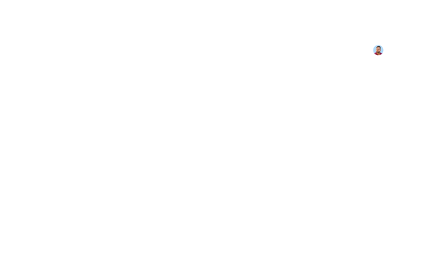 An almost entirely black image with a small circular thumbnail of a person's face in the upper right corner